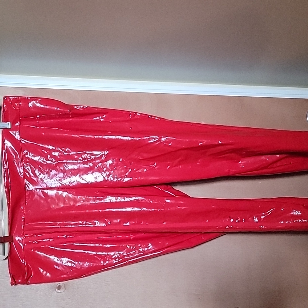 **RARE SIZE**IVY PARK red latex leggings Discontinued COLLECTOR'S ITEM
